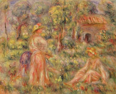 Lányok a kertben, 1918 alkotó: Pierre Auguste Renoir